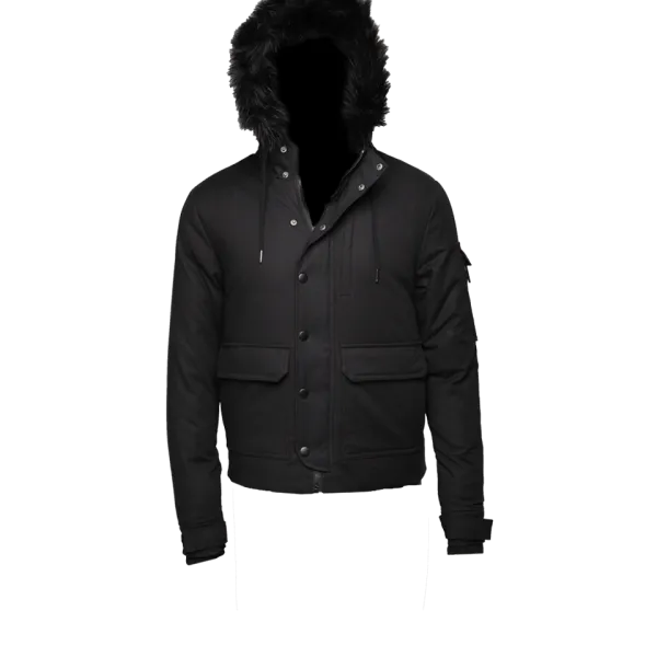 SOLID BLACK CHOPPER JACKET