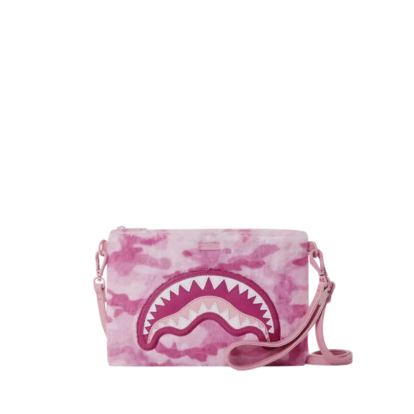 FURRROCIOUS IN PINK CROSSOVER CLUTCH