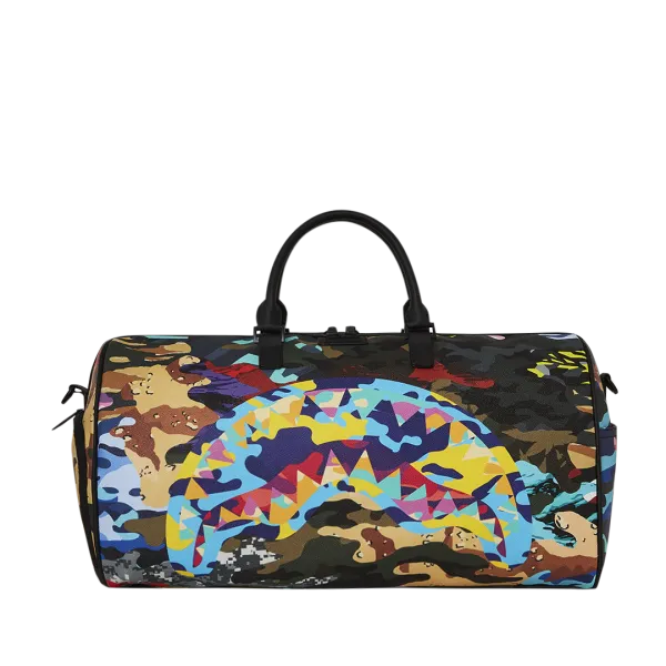 SLICED AND DICED CAMO DUFFLE