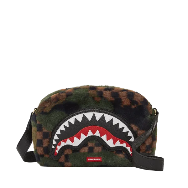 BIG SKY FUR SHARK MESSENGER BRICK BAG
