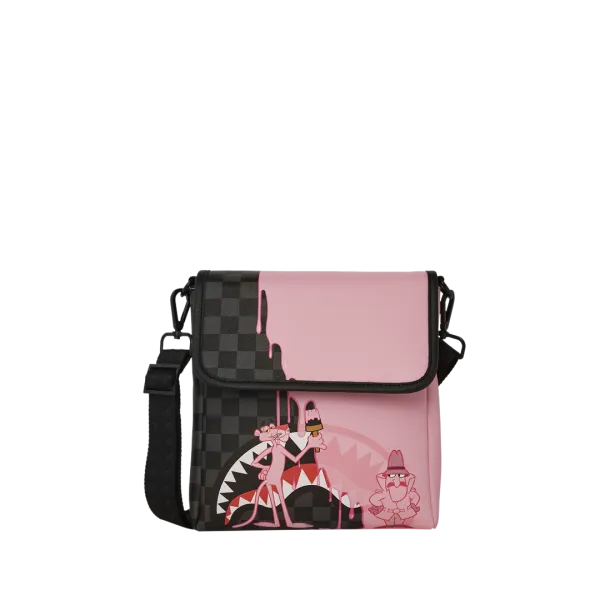 PINK PANTHER PINK PAINTER MESSENGER SLING BAG