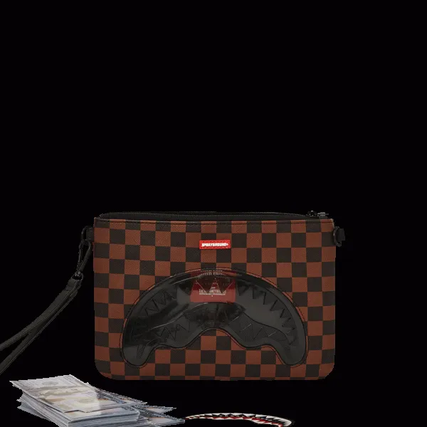 SHARKS IN PARIS CLEAR FOR TAKEOFF CROSSOVER CLUTCH WITH STRAP