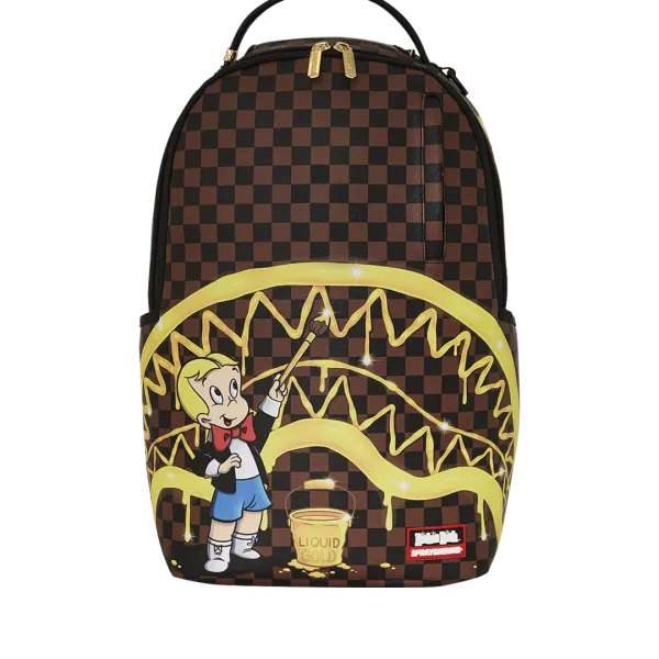RICHIE RICH PAINT THE SHARK GOLD BACKPACK