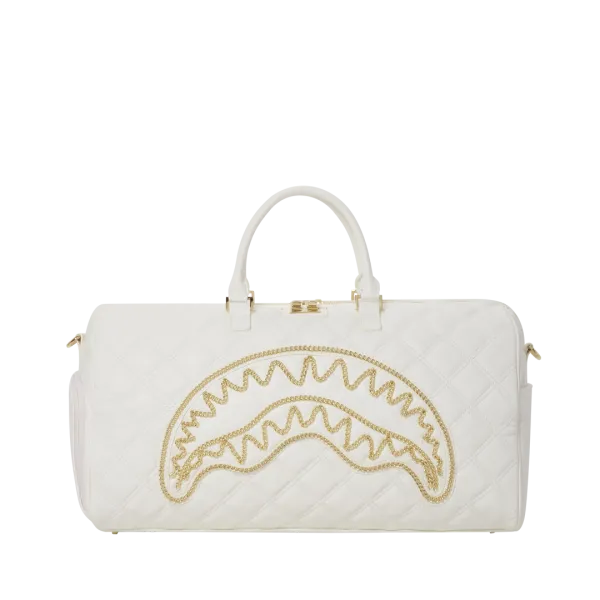 RIVIERA LE BLANC GOLD CHAIN SHARK DUFFLE