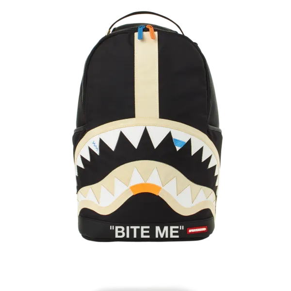 BITE ME SHARK (BLACK) BACKPACK