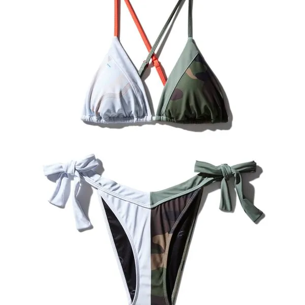 SPLIT BITE CAMO BIKINI