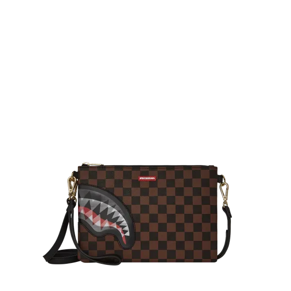 LENTICULAR EFFECTS CROSSOVER CLUTCH W/ SHOULDER STRAP
