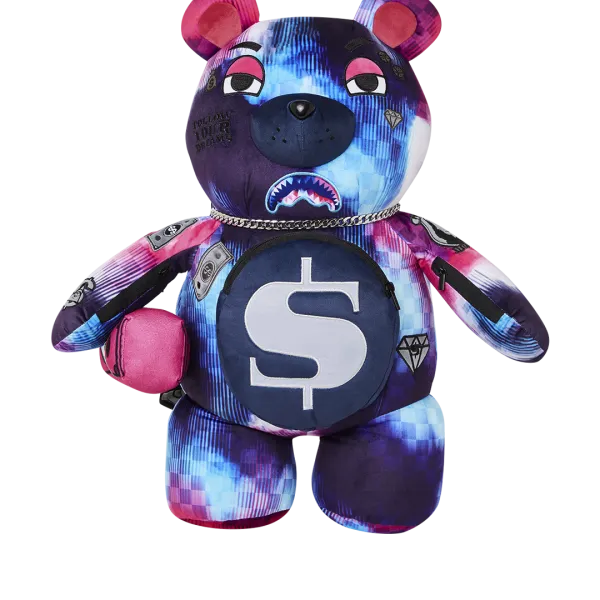 SHARKCLUB ELECTRONICA MONEYBEAR TEDDYBEAR BACKPACK