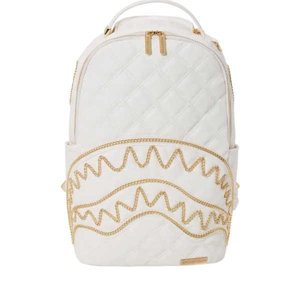 RIVIERA LE BLANC GOLD CHAIN SHARK BACKPACK (DLXV)