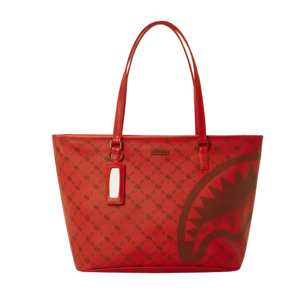 MONEY PATTERN BRICK TOTE